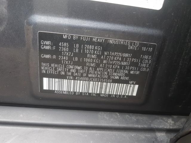 Photo 9 VIN: 4S4BRBJC6B3358588 - SUBARU OUTBACK 2. 