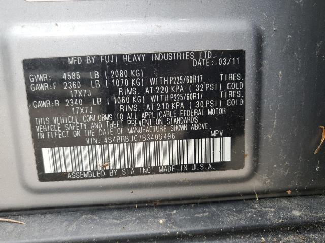 Photo 11 VIN: 4S4BRBJC7B3405496 - SUBARU OUTBACK 2. 