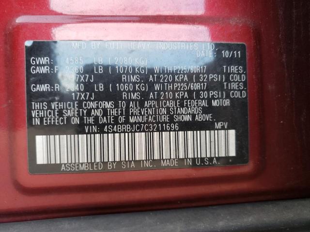 Photo 9 VIN: 4S4BRBJC7C3211696 - SUBARU OUTBACK 2. 