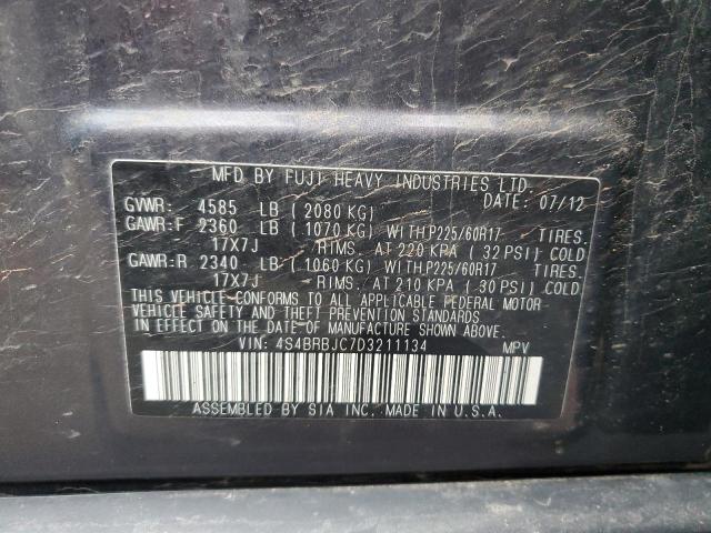 Photo 11 VIN: 4S4BRBJC7D3211134 - SUBARU OUTBACK 