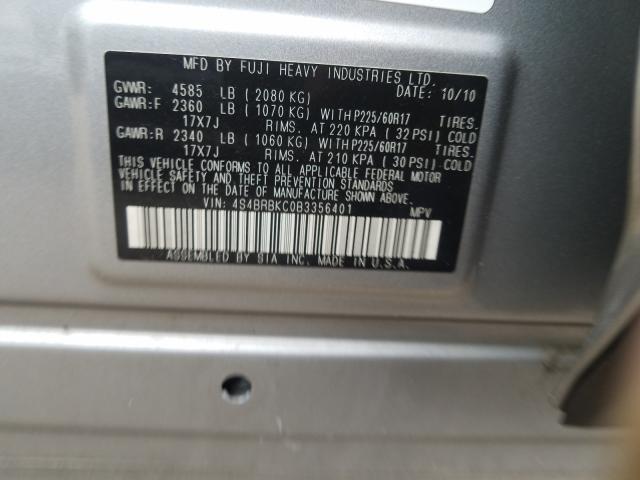 Photo 9 VIN: 4S4BRBKC0B3356401 - SUBARU OUTBACK 2. 