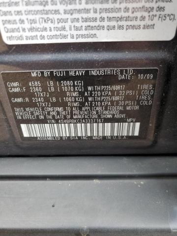 Photo 12 VIN: 4S4BRBKC2A3337167 - SUBARU OUTBACK 2. 