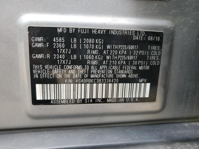 Photo 12 VIN: 4S4BRBKC3B3336420 - SUBARU OUTBACK 