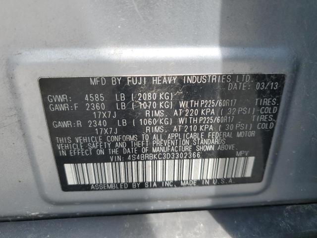 Photo 13 VIN: 4S4BRBKC3D3302366 - SUBARU OUTBACK 