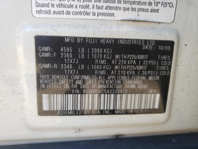 Photo 11 VIN: 4S4BRBKC5A3338412 - SUBARU OUTBACK 