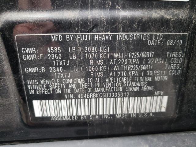 Photo 9 VIN: 4S4BRBKC6B3335312 - SUBARU OUTBACK 2. 