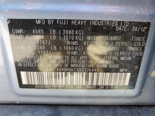 Photo 11 VIN: 4S4BRBKC6B3336444 - SUBARU OUTBACK 