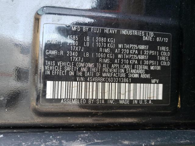 Photo 9 VIN: 4S4BRBKC6D3213861 - SUBARU OUTBACK 2. 