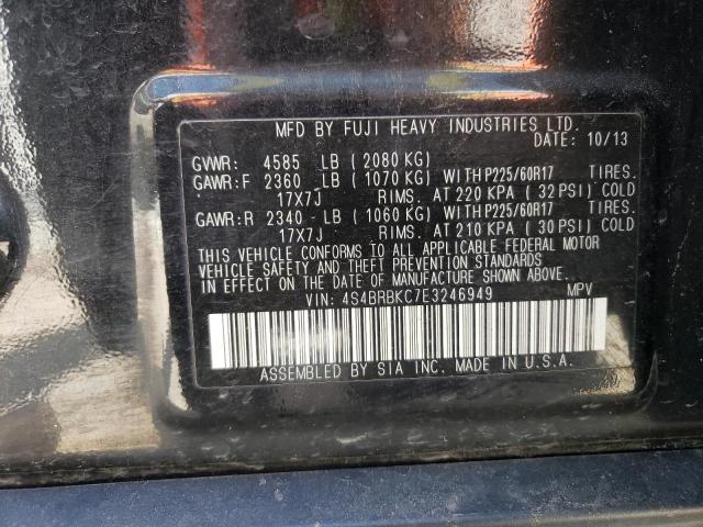 Photo 12 VIN: 4S4BRBKC7E3246949 - SUBARU OUTBACK 2. 