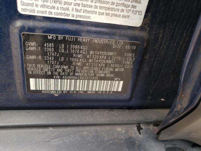 Photo 12 VIN: 4S4BRBKC8B3312405 - SUBARU OUTBACK 2. 