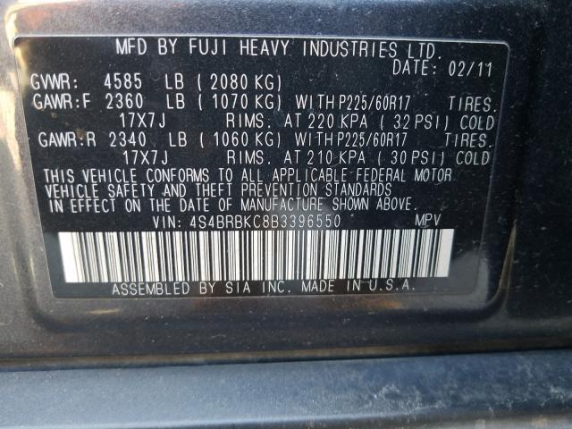 Photo 9 VIN: 4S4BRBKC8B3396550 - SUBARU OUTBACK 2. 