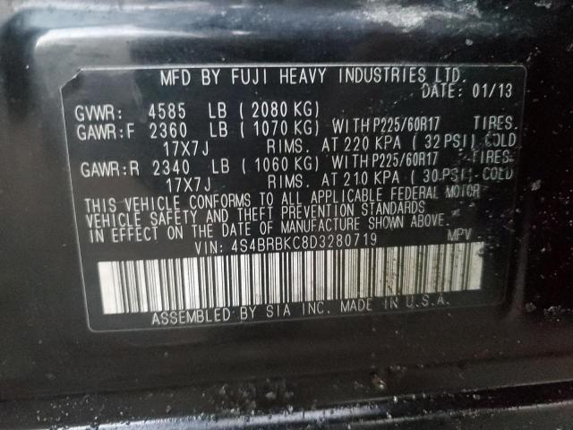 Photo 12 VIN: 4S4BRBKC8D3280719 - SUBARU OUTBACK 2. 