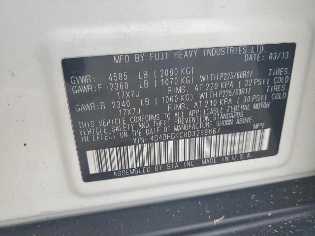 Photo 11 VIN: 4S4BRBKC8D3299867 - SUBARU OUTBACK 