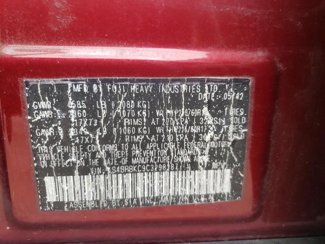 Photo 9 VIN: 4S4BRBKC9C3298287 - SUBARU OUTBACK 2. 