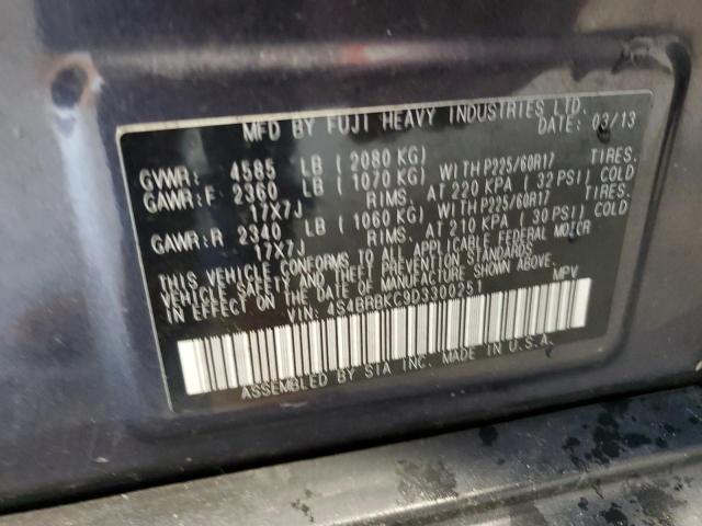 Photo 12 VIN: 4S4BRBKC9D3300251 - SUBARU OUTBACK 