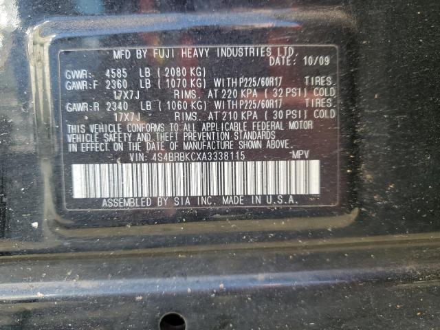 Photo 12 VIN: 4S4BRBKCXA3338115 - SUBARU OUTBACK 2. 