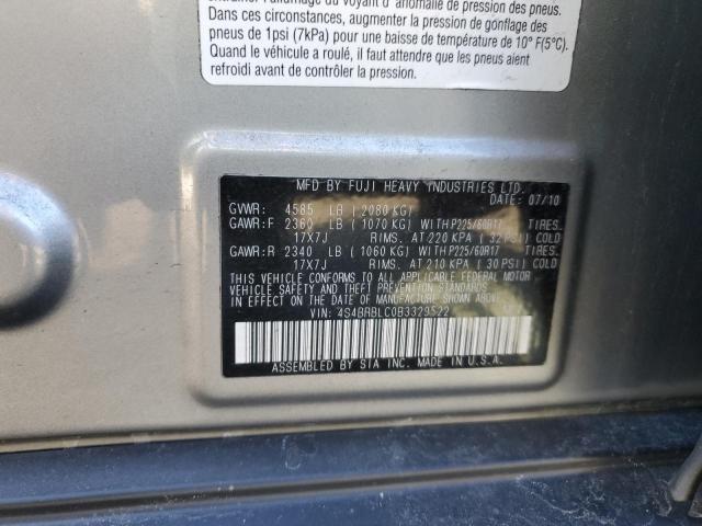 Photo 12 VIN: 4S4BRBLC0B3329522 - SUBARU OUTBACK 