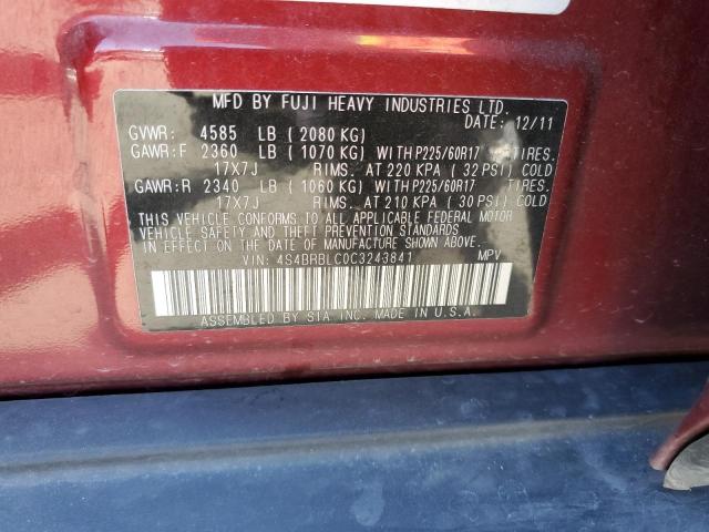 Photo 13 VIN: 4S4BRBLC0C3243841 - SUBARU OUTBACK 2. 