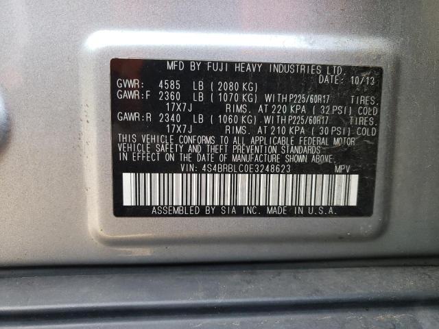 Photo 11 VIN: 4S4BRBLC0E3248623 - SUBARU OUTBACK 2. 