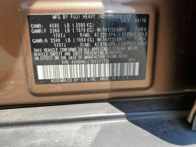 Photo 12 VIN: 4S4BRBLC1B3321736 - SUBARU OUTBACK 2. 