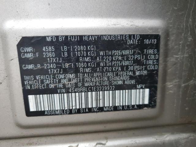 Photo 11 VIN: 4S4BRBLC1E3239932 - SUBARU OUTBACK 