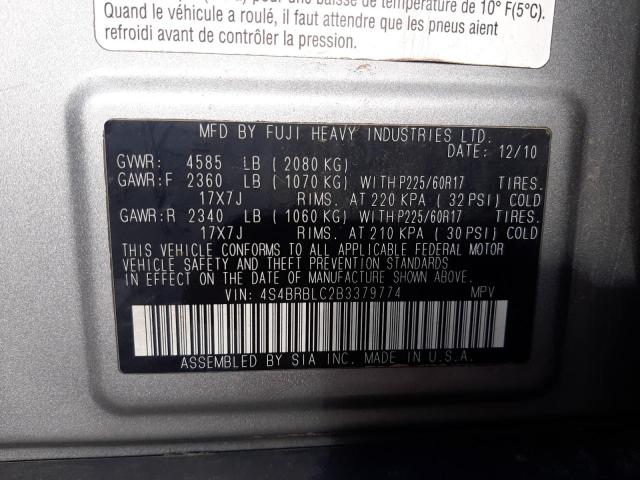 Photo 12 VIN: 4S4BRBLC2B3379774 - SUBARU OUTBACK 2. 