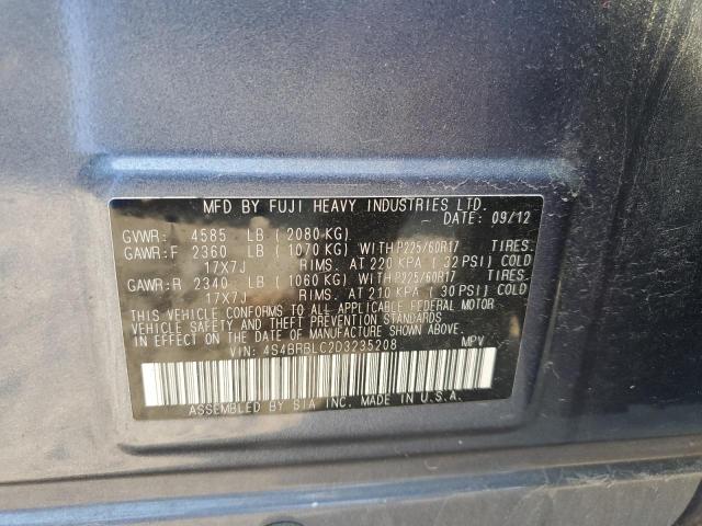 Photo 12 VIN: 4S4BRBLC2D3235208 - SUBARU OUTBACK 2. 