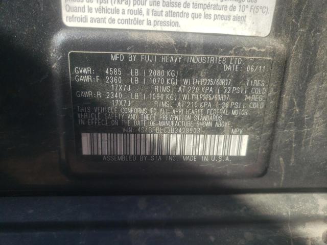 Photo 11 VIN: 4S4BRBLC3B3428903 - SUBARU OUTBACK 