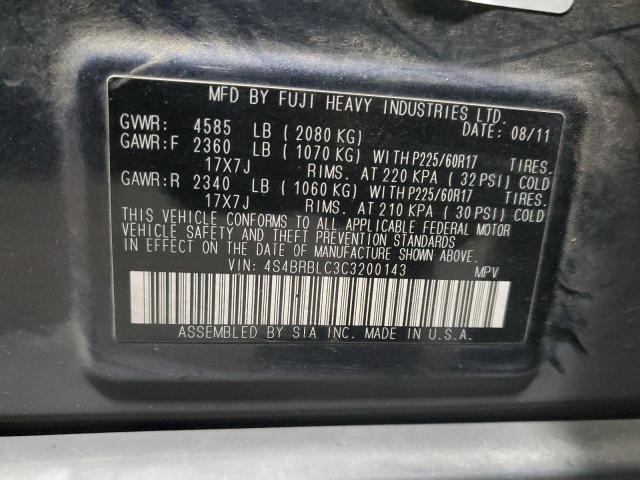 Photo 11 VIN: 4S4BRBLC3C3200143 - SUBARU OUTBACK 