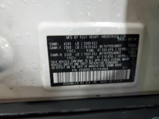 Photo 12 VIN: 4S4BRBLC3E3294866 - SUBARU OUTBACK 2. 