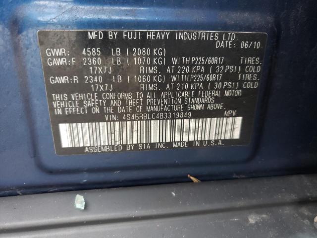 Photo 12 VIN: 4S4BRBLC4B3319849 - SUBARU OUTBACK 2. 