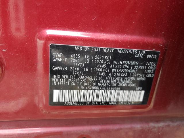 Photo 11 VIN: 4S4BRBLC6E3236086 - SUBARU OUTBACK 2. 