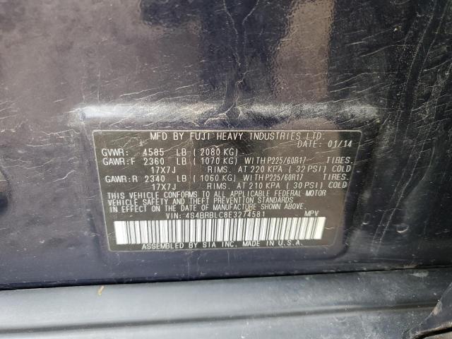 Photo 9 VIN: 4S4BRBLC8E3274581 - SUBARU OUTBACK 2. 