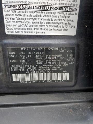 Photo 12 VIN: 4S4BRBLC9B3414388 - SUBARU OUTBACK 2. 