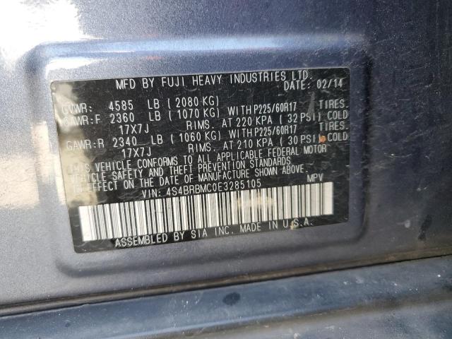 Photo 11 VIN: 4S4BRBMC0E3285105 - SUBARU OUTBACK 2. 