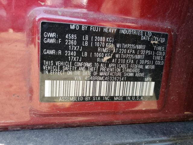 Photo 11 VIN: 4S4BRBMC4E3262541 - SUBARU OUTBACK 