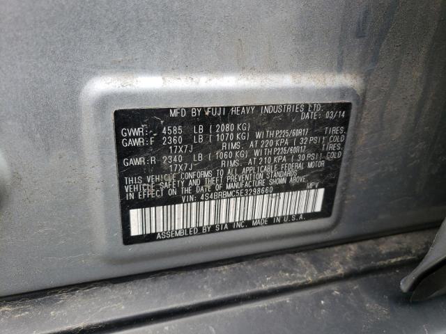 Photo 12 VIN: 4S4BRBMC5E3298660 - SUBARU OUTBACK 2. 