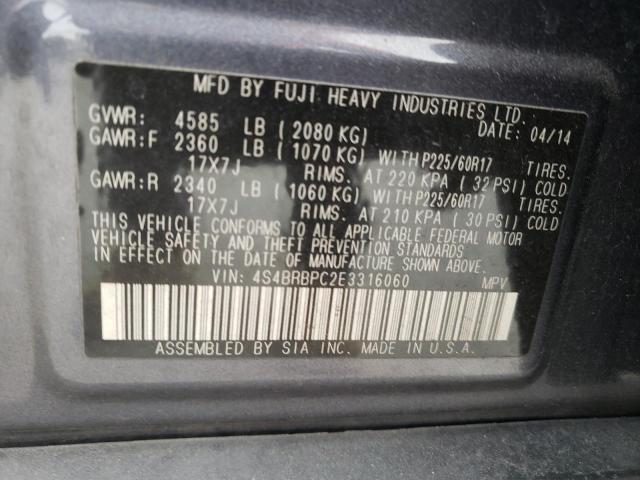 Photo 9 VIN: 4S4BRBPC2E3316060 - SUBARU OUTBACK 2. 