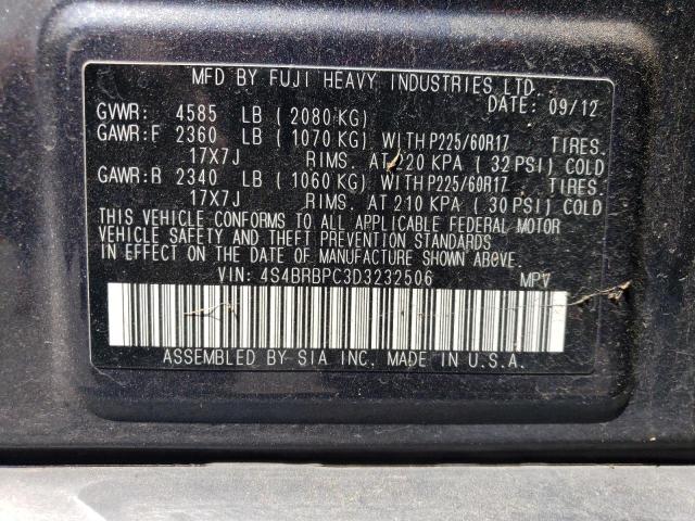 Photo 11 VIN: 4S4BRBPC3D3232506 - SUBARU OUTBACK 