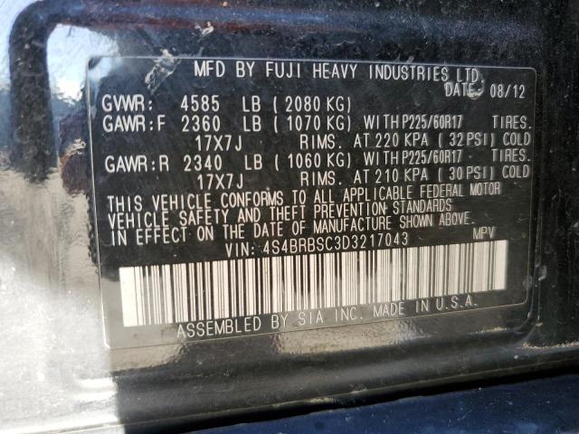 Photo 11 VIN: 4S4BRBSC3D3217043 - SUBARU OUTBACK 2. 