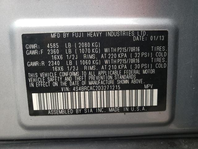 Photo 11 VIN: 4S4BRCAC2D3271215 - SUBARU OUTBACK 2. 