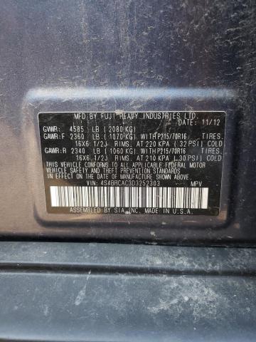 Photo 9 VIN: 4S4BRCAC3D3252303 - SUBARU OUTBACK 2. 