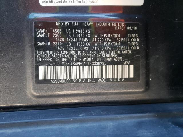 Photo 9 VIN: 4S4BRCAC4B3338295 - SUBARU OUTBACK 2. 