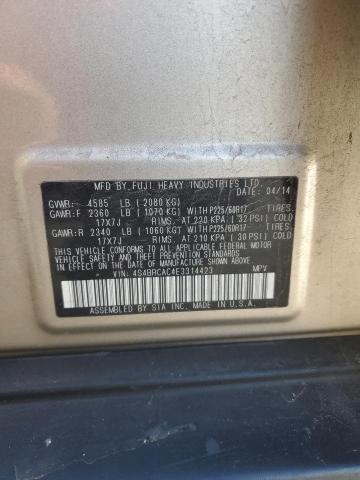 Photo 11 VIN: 4S4BRCAC4E3314423 - SUBARU OUTBACK 