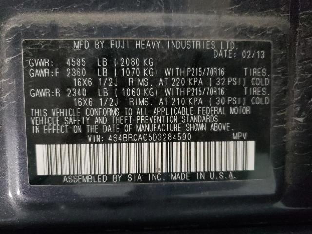 Photo 12 VIN: 4S4BRCAC5D3284590 - SUBARU OUTBACK 2. 