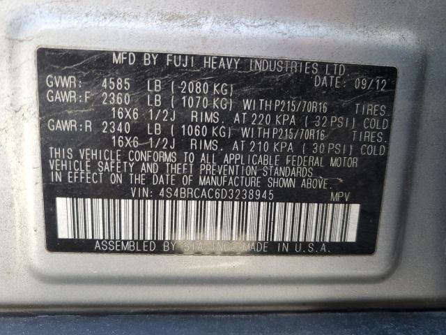 Photo 12 VIN: 4S4BRCAC6D3238945 - SUBARU OUTBACK 