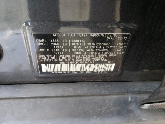 Photo 9 VIN: 4S4BRCBC0D3300242 - SUBARU OUTBACK 2. 