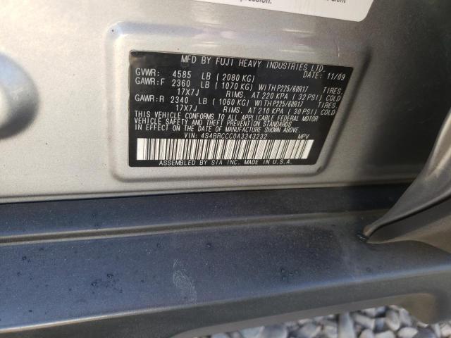 Photo 9 VIN: 4S4BRCCC0A3343232 - SUBARU OUTBACK 2. 