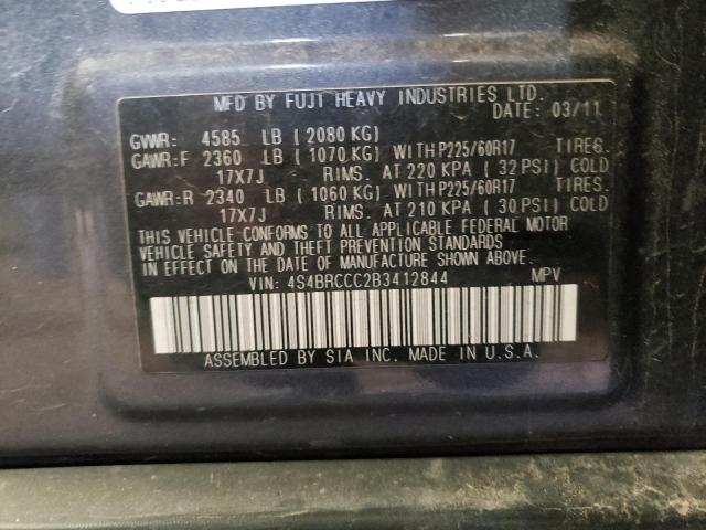 Photo 12 VIN: 4S4BRCCC2B3412844 - SUBARU OUTBACK 2. 