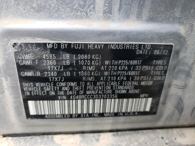 Photo 9 VIN: 4S4BRCCC3D3203356 - SUBARU OUTBACK 2. 